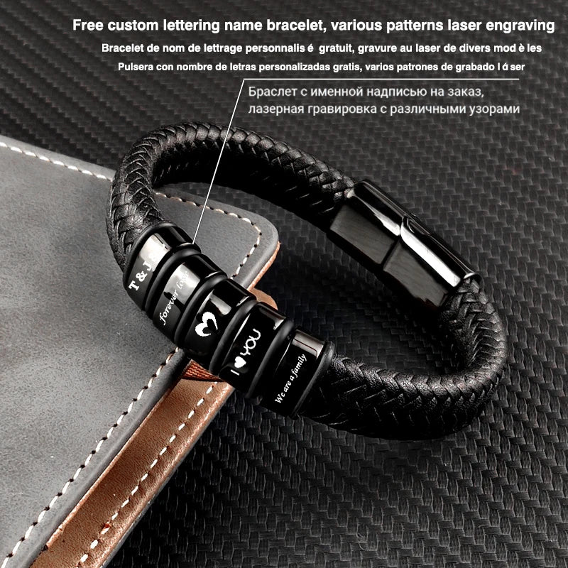 The Personalized Leather Bracelet