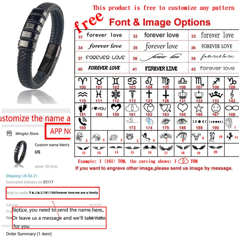 The Personalized Leather Bracelet