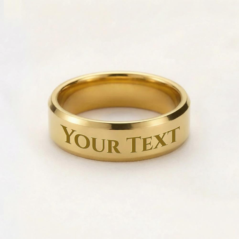 Custome Engraved Men's Ring - Engraved MC