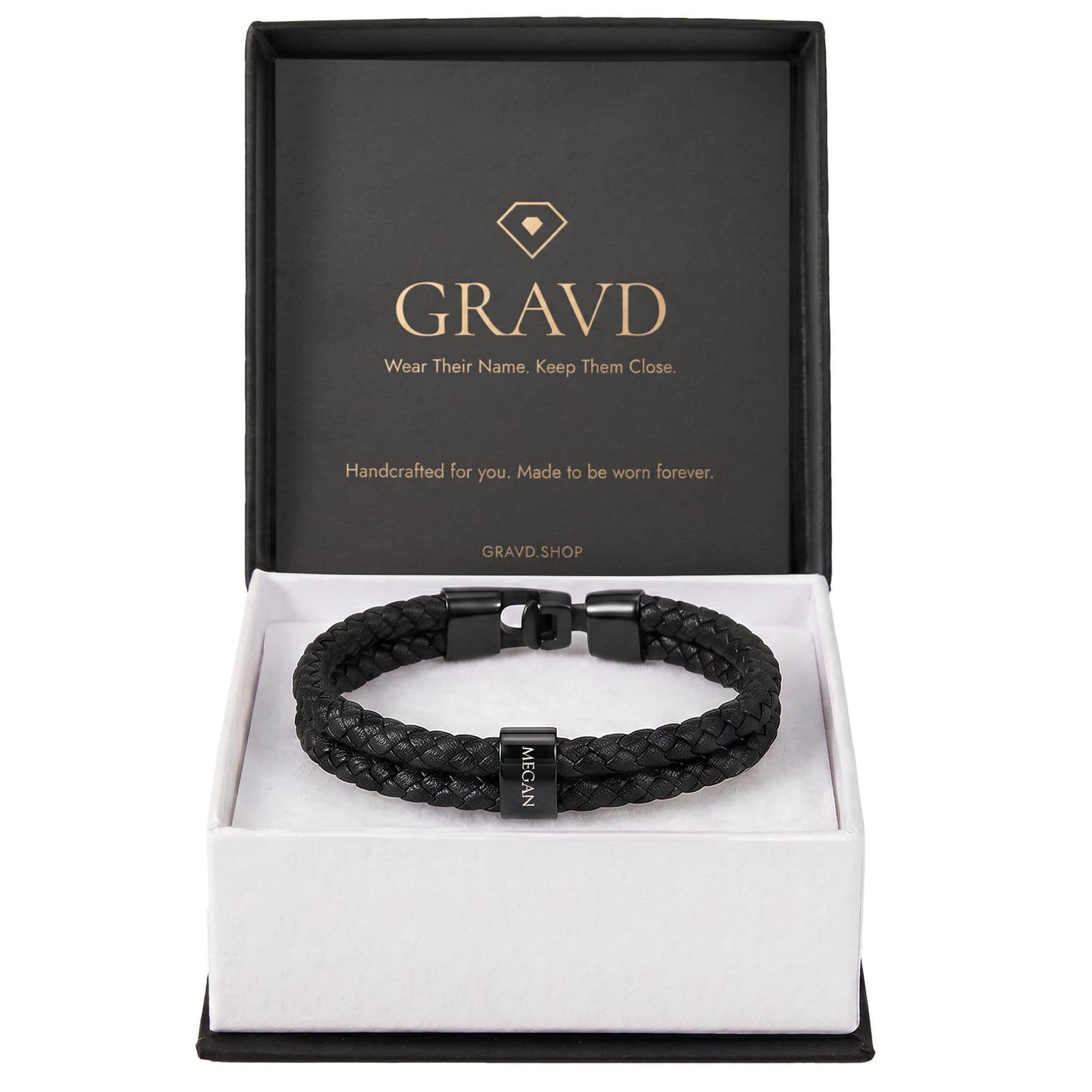 Custom Engraved Men's Name Bracelet