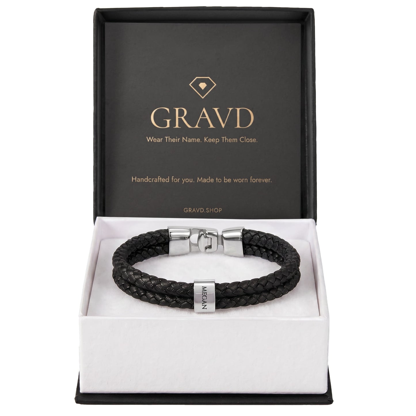 Custom Engraved Men's Name Bracelet
