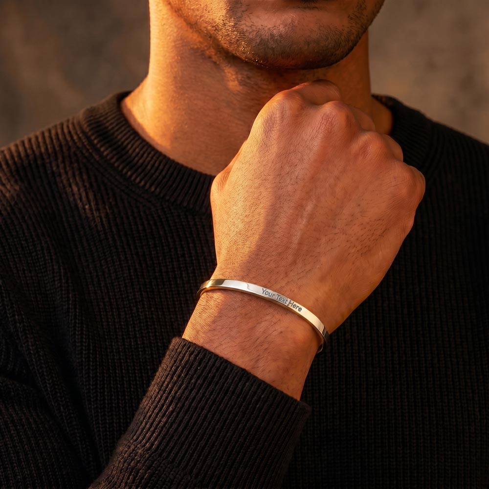 Custom Engraved Cuff Bracelet