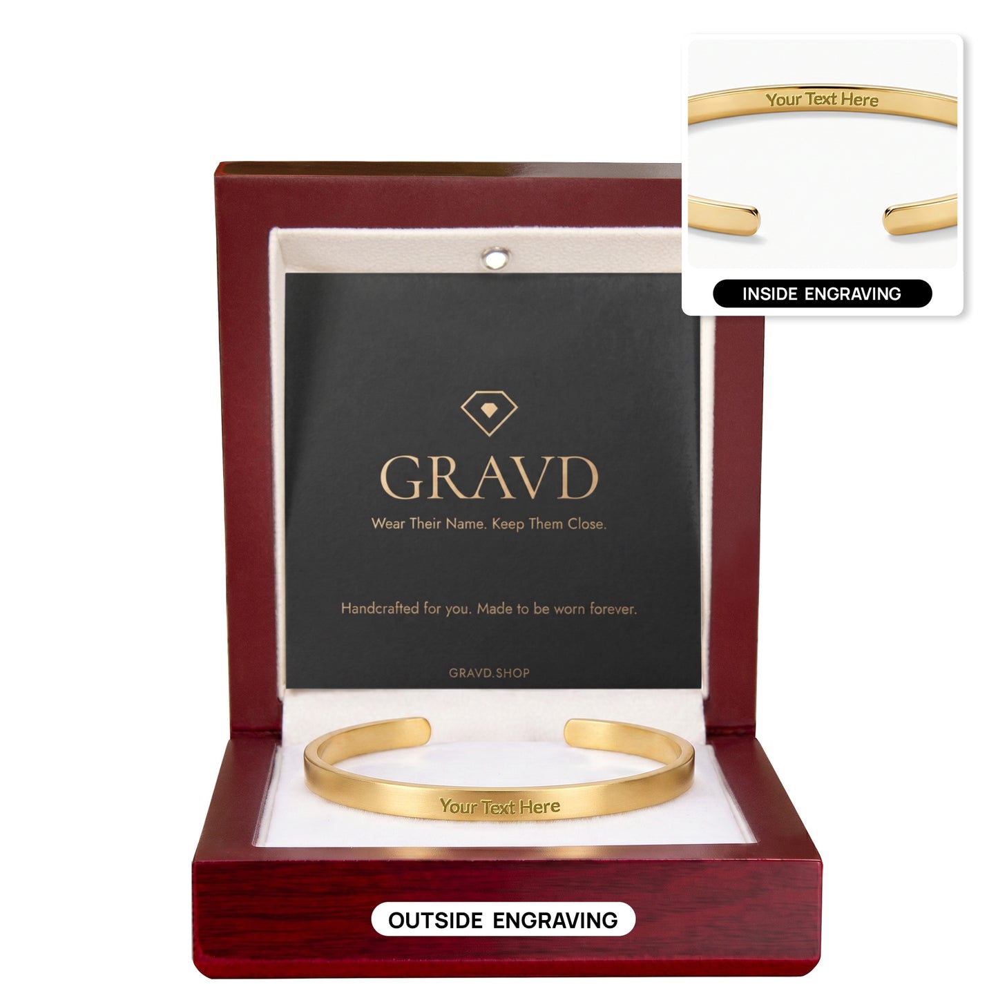 Custom Engraved Cuff Bracelet