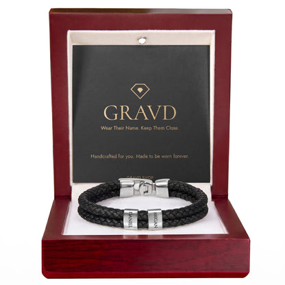 Custom Engraved Men's Name Bracelet