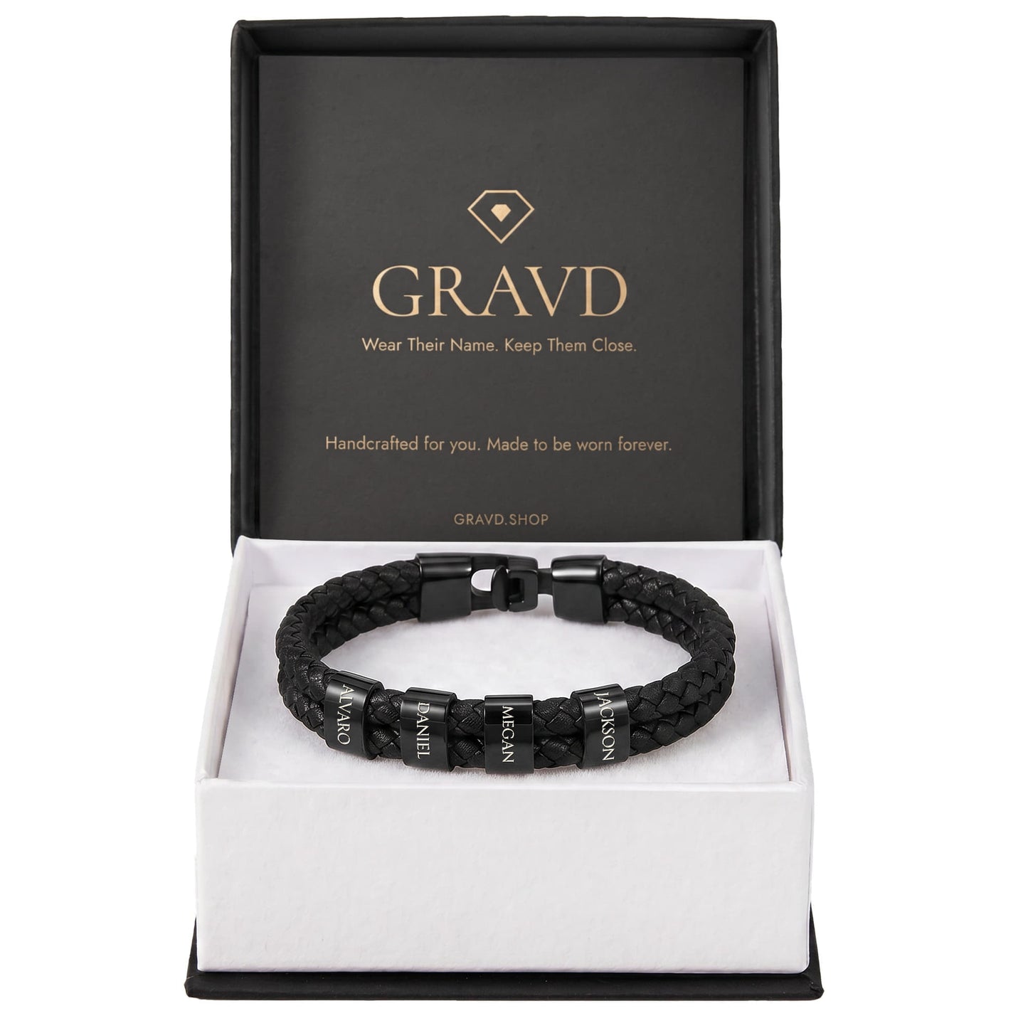 Custom Engraved Men's Name Bracelet