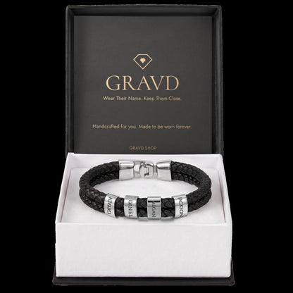 Custom Engraved Men's Name Bracelet