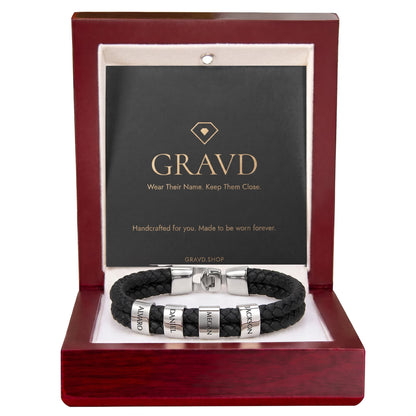Custom Engraved Men's Name Bracelet