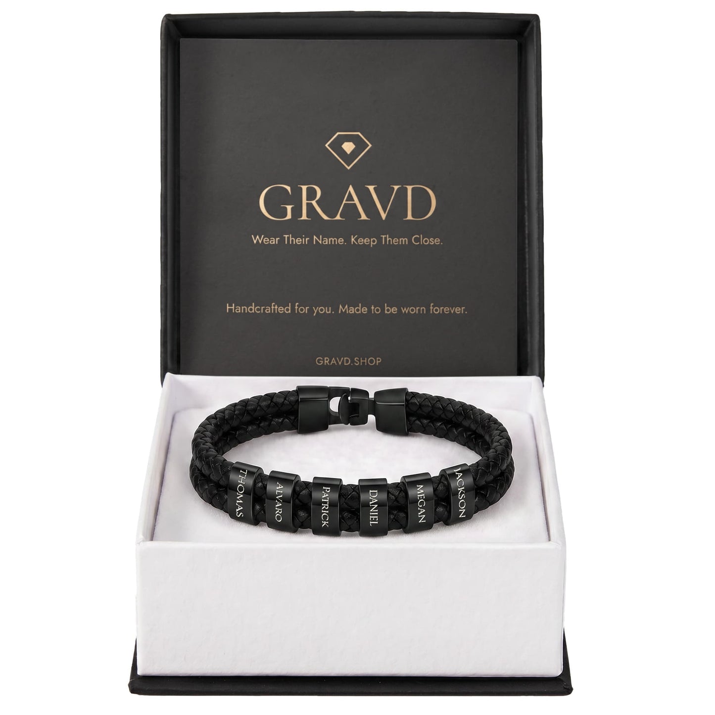 Custom Engraved Men's Name Bracelet