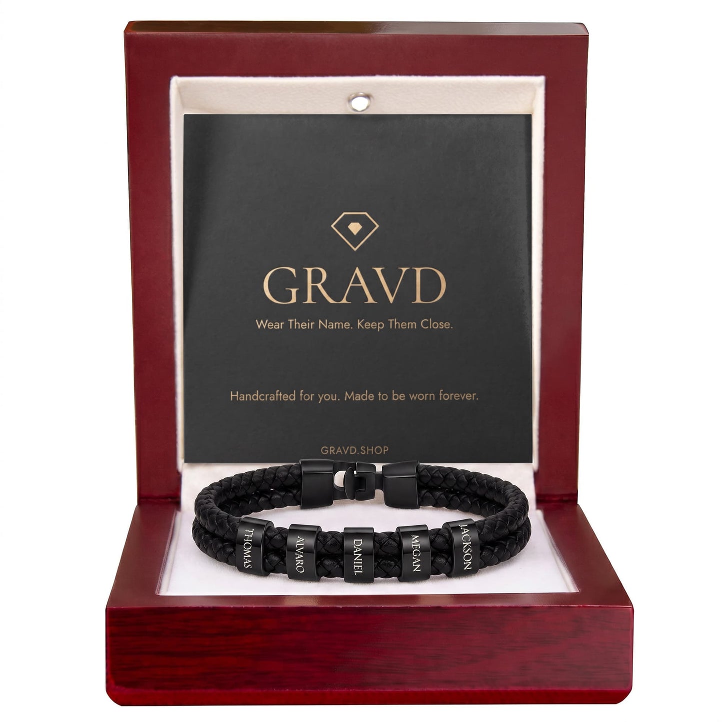 Custom Engraved Men's Name Bracelet