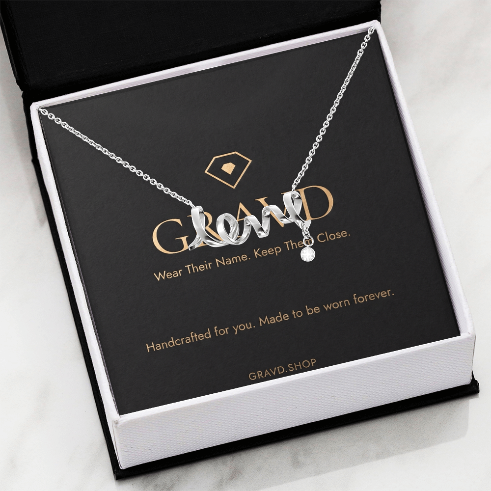 Scripted Love Necklace