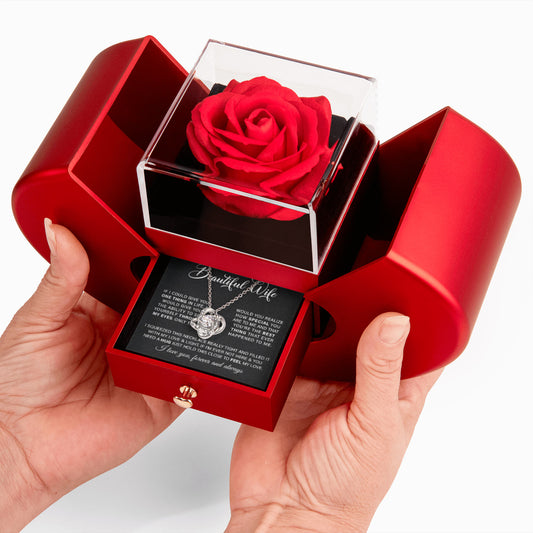 The Eternal Rose Love Knot Necklace