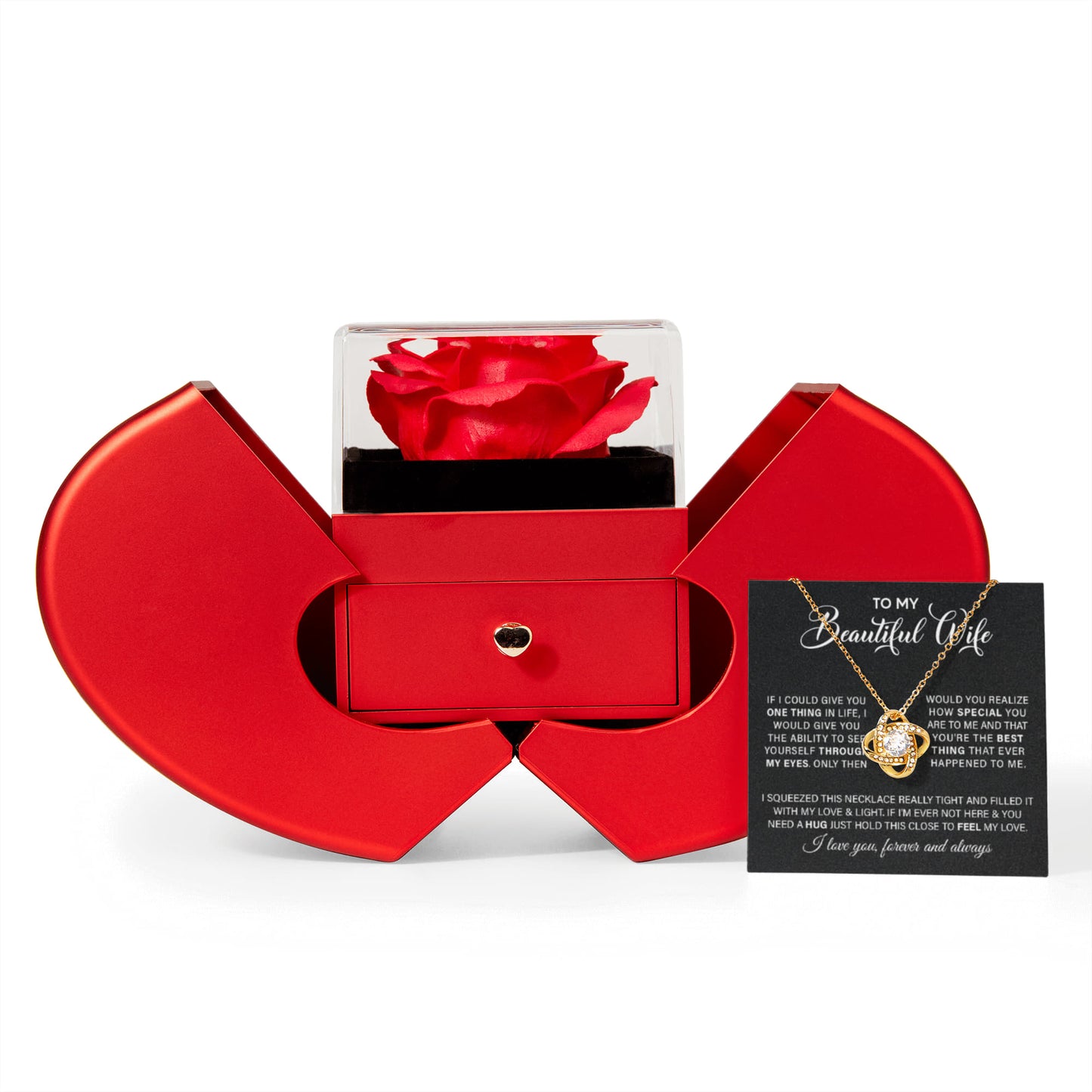 The Eternal Rose Love Knot Necklace